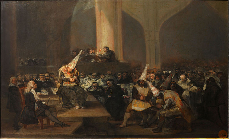 Goya, Escena de la Inquisición.