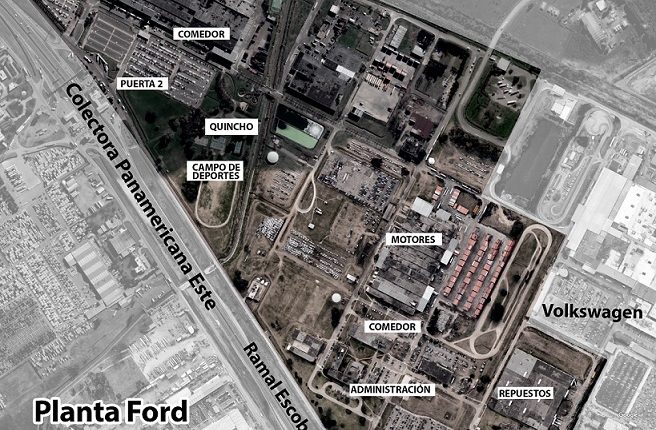 mapa planta ford
