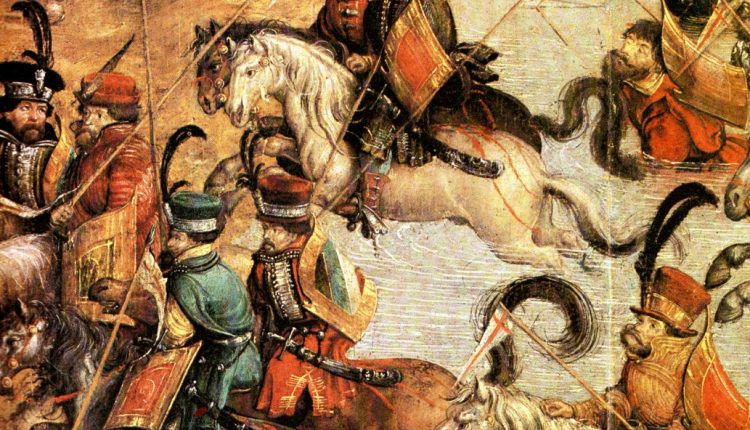 Caballos ligeros húngaros en la batalla de Orsha 1515