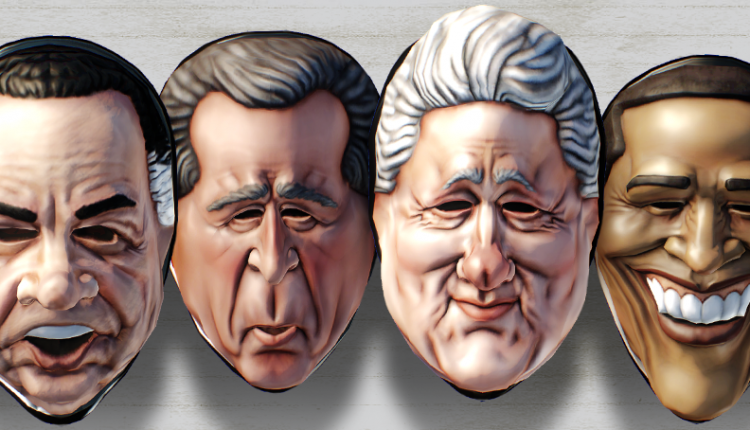 Máscaras Presidentes USA