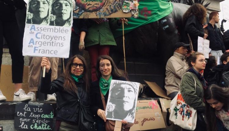 ACAF PARIS MILAGRO SALA Y PAÑUELOS VERDES