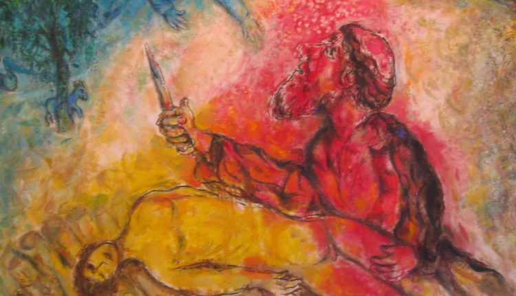 Marc Chagall- Sacrificio de Abraham 1966