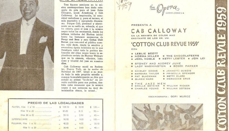Programam de Cab Calloway