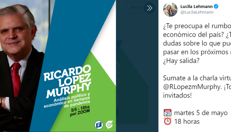 Lucila Lehmann invita a charla virtual con Ricky